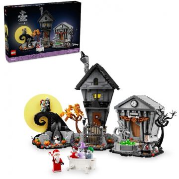LEGO® Jucarie LEGO® Ideas, Cosmar inainte de Craciun de la Tim Burton pe Disney 21351, 2193 piese, 18 ani+