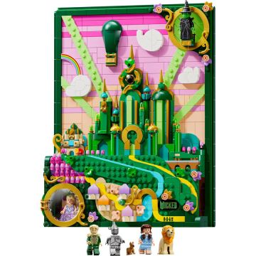 LEGO® Jucarie LEGO Wicked 75685, Tablou Emerald City, 1518 piese, 18+ ani