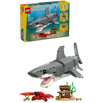 LEGO® LEGO® Creator 3 in 1 - Rechin feroce cu un cufar de comori 31381, 379 piese