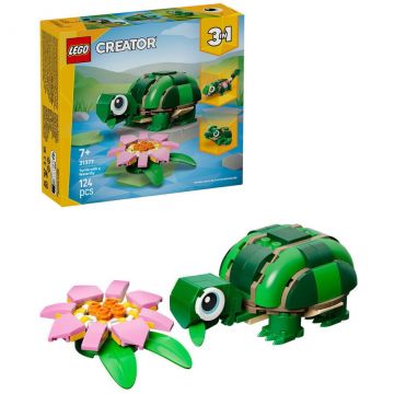 LEGO® LEGO® Creator - Broasca-testoasa cu o floare de nufar 31377, 124 piese