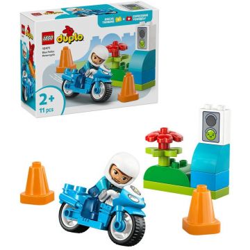 LEGO® LEGO® DUPLO Town - Motocicleta albastra de politie 10471, 11 piese
