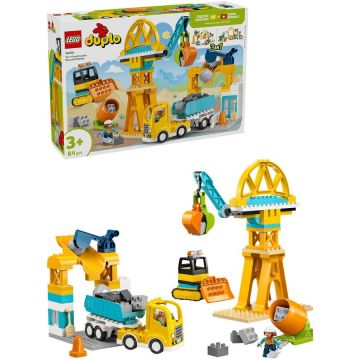 LEGO® LEGO® DUPLO Town - Santier si vehicule de constructii 3 in 1 10476, 84 piese