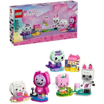 LEGO® LEGO® Gabby's Dollhouse - Prietenele pisicute din caramizi ale lui Gabby 11215, 324 piese