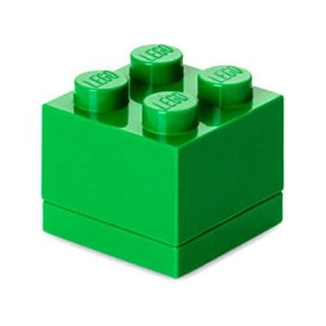 LEGO® LEGO Mini cutie depozitare LEGO 2x2 verde inchis