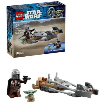 LEGO® LEGO® Star Wars TM - Motocicleta rapida a lui Mandalorian si Grogu 75436, 58 piese