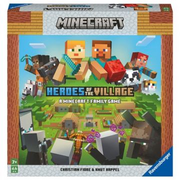 Minecraft Heroes of the Village, joc de societate pentru copii de la 7 ani, multilingv incl. RO