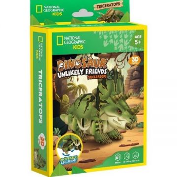 Puzzle 3D. Triceratops