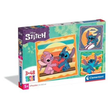 Puzzle Clementoni 3x48 piese Disney Stitch 25062