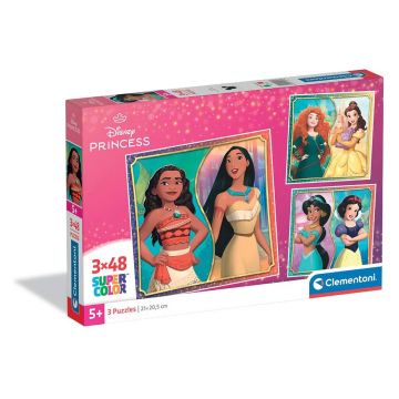Puzzle Clementoni 3x48 piese Puzzle Princess 25064