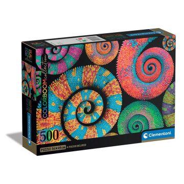 Puzzle Clementoni 500 piese Puzzle Colorboom Curly Tails 35529