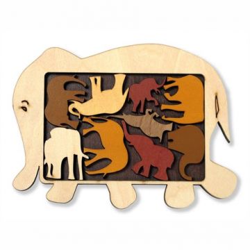 Puzzle logic cu animale Constantin’s - Elephant Parade