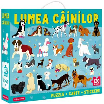 Puzzle Mimorello, Lumea Cainilor, 120 piese