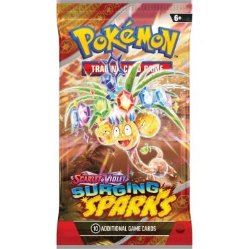 Set 10 cartonase Pokemon TCG, Scarlet and Violet, Surging Sparks, Boosters
