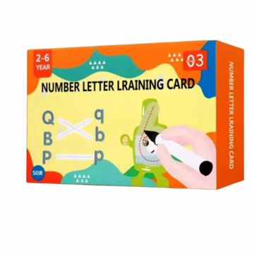 Set 26 cartonase reutilizabile pentru invatat scrierea alfabetului