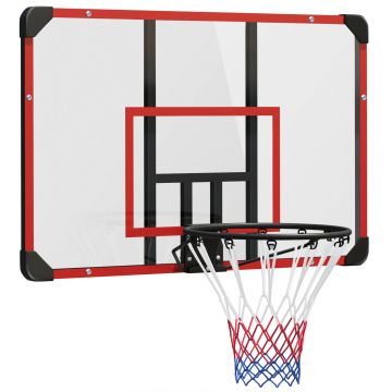SPORTNOW Coș de baschet pentru montare pe perete, interior/exterior, panou spate robust din PC, plasă din nylon, inel din oțel, 113x61x73 cm | Aosom Romania