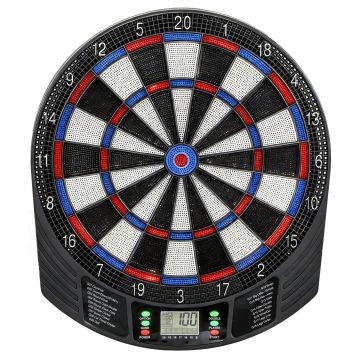 SPORTNOW Set electronic de darts cu vârfuri moi, ecrane LED duble, 33 de jocuri, 202 de variante, până la 8 jucători | Aosom Romania
