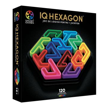 Joc de logica cu 120 de provocari, Smart Games, IQ Deluxe, Hexagon