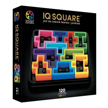 Joc de logica cu 120 de provocari, Smart Games, IQ Deluxe, Square