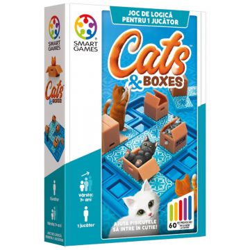 Joc de logica cu 60 de provocari, Smart Games, Cats And Boxes