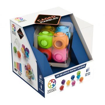 Joc de logica cu 80 de provocari, Smart Games, Caged Marbles