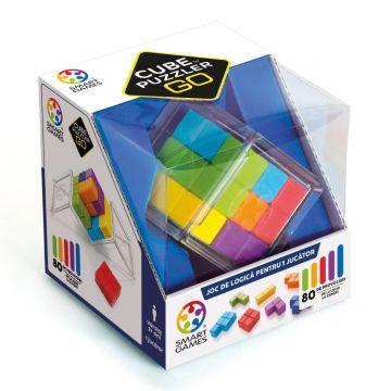 Joc de logica cu 80 de provocari, Smart Games, Cube Puzzler Go
