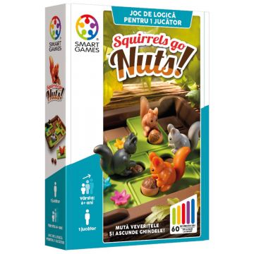Joc de logica cu 80 de provocari, Smart Games, Squirrels Go Nuts