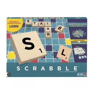 Joc de societate, Scrabble cu piese din lemn, In Limba Romana, JLJ65