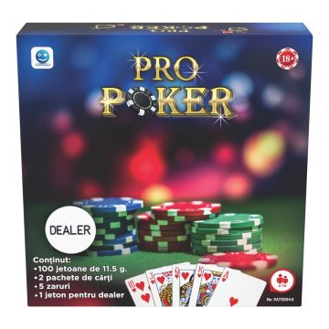 Joc de societate, Smile Games, Pro Poker, 100 jetoane