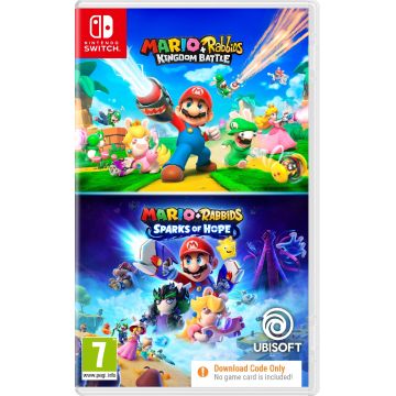 Joc Ubisoft MARIO AND RABBIDS DOUBLE PACK (CODE IN A BOX) (KINGDOM BATTLE AND SPARKS OF HOPE) - Nintendo Switch