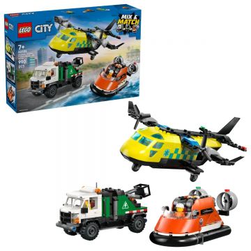 Lego City Avion, autospeciala de service si aeroglisor in versiuni adaptate 60505