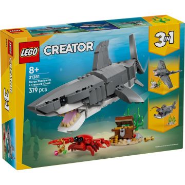 LEGO® Creator - Rechin feroce cu un cufar de comori (31381)