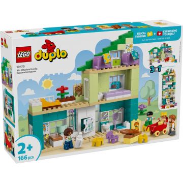 LEGO® DUPLO - Casa moderna de familie 3 in 1, cu figurine (10470)