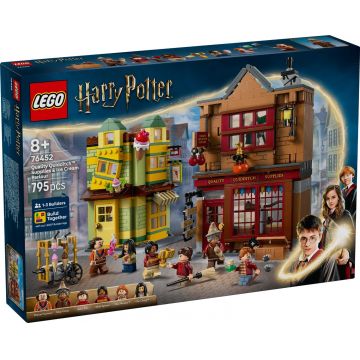 LEGO® Harry Potter - Furnituri Vajthat de calitate si magazin de inghetata (76452)