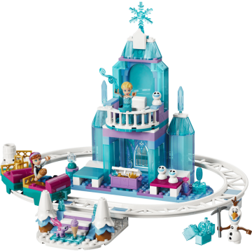 LEGO® Jucarie LEGO® Disney Princess - Aventura cu sania pe sine la castelul de gheata al Elsei 43281, 216 piese, 4+ ani