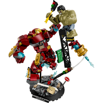 LEGO® Jucarie LEGO® Marvel - Batalie memorabila: Hulkbuster vs Hulk 76343, 413 piese, 9+ ani