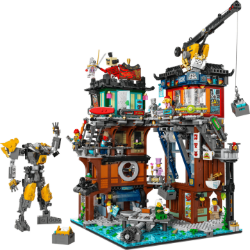 LEGO® Jucarie LEGO® Ninjago - Ateliere in orasul NINJAGO® 71837, 3244 piese, 14+ ani