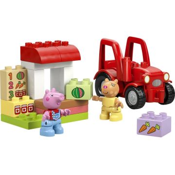 LEGO® LEGO Duplo Peppa Pig - Tractor si piata 10468, 18 piese, varsta 2+