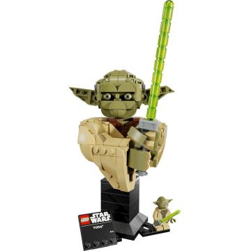 LEGO® LEGO Star Wars - Bustul lui Yoda 75438, 399 piese, varsta 18+, Multicolor