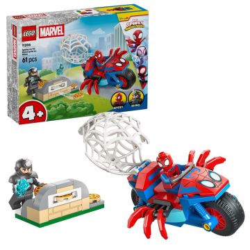 Lego Marvel Spidey pe motocicleta vs Rhino 11206