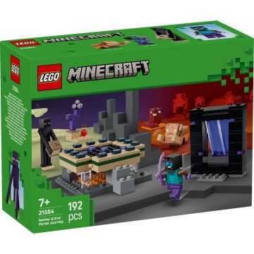 LEGO® Minecraft - Calatorie prin portalurile Nether si End (21584)