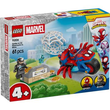 LEGO® Spidey - Spidey pe motocicleta vs Rhino (11206)