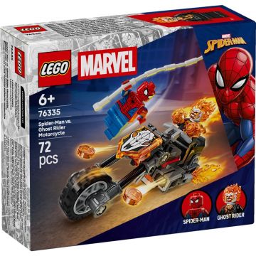LEGO® Super Heroes - Omul Paianjen vs Calaretul fantoma pe motocicleta (76335)