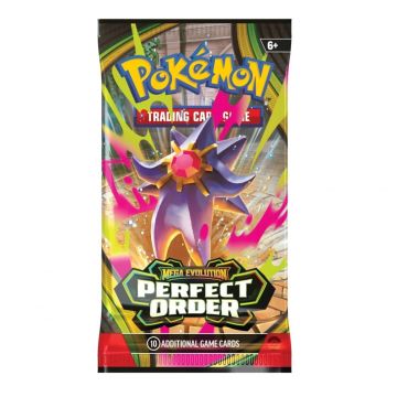 Pachet 10 carti, Pokemon TCG Mega Evolution Perfect Order Booster
