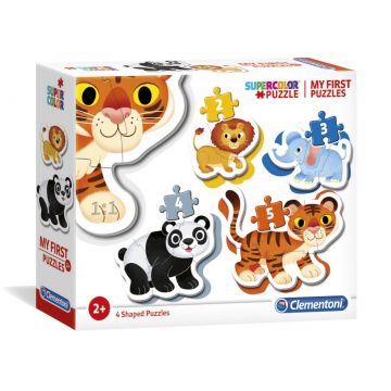 Puzzle Clementoni 4 in 1 Animale