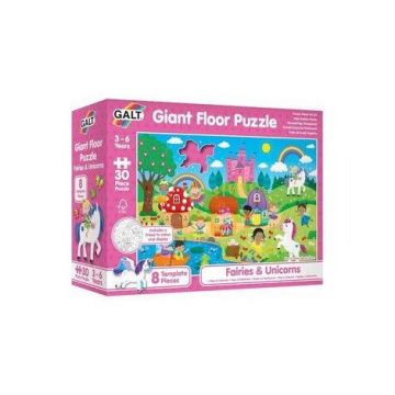Puzzle podea: zane si unicorni (30 piese)
