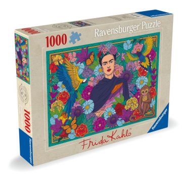 Ravensburger - Puzzle Frida Kahlo inconjurata de flori 1000 piese