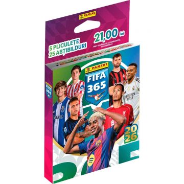 Set 5 pliculete cu stickere, Panini, FIFA 365, Ecoblister, 2026