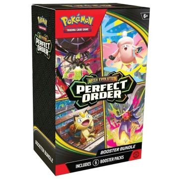 Set 6 pachete booster Pokemon TCG, Mega Evolution, Perfect Order