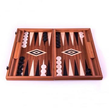 Set joc table backgammon ,   lemn de trandafir ,   nod inlaid,   48 x 60 cm