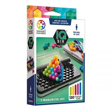 Smart Games - IQ Six Pro, joc de logica cu 120 de provocari